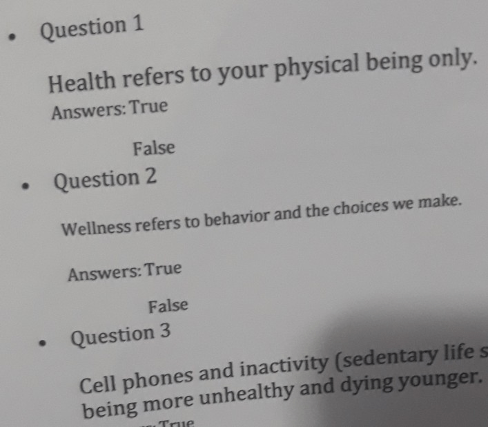 Definition physical health