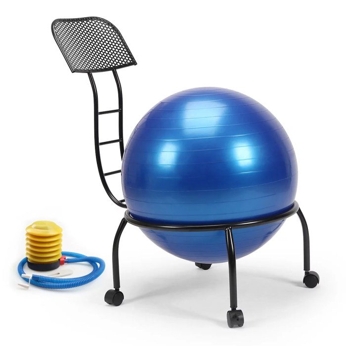 Posture wheels inflation silla pelota ejercicio
