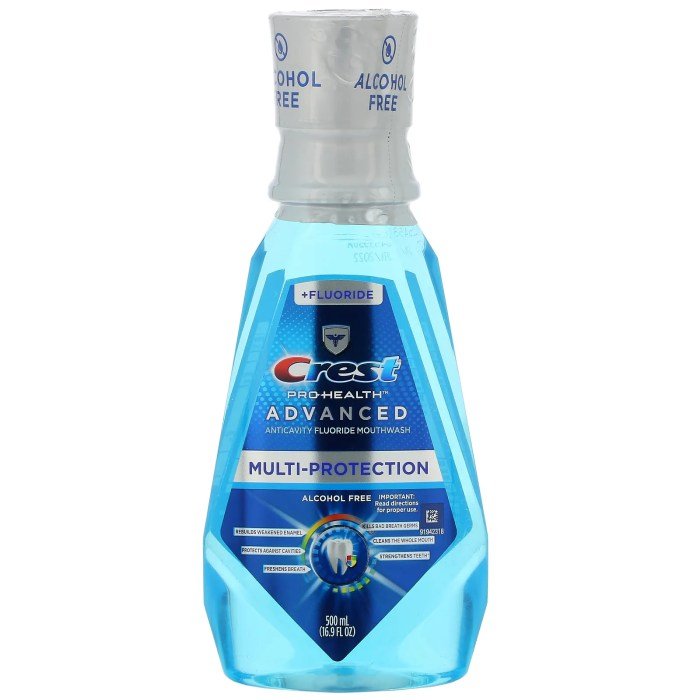 Crest health refreshing rinse mint clean pro oral antiseptic 1l mouthwash londondrugs