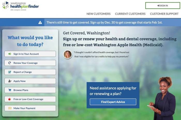 Plans health washington insurance guide found ve