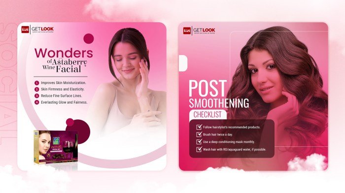 Beauty salon social media