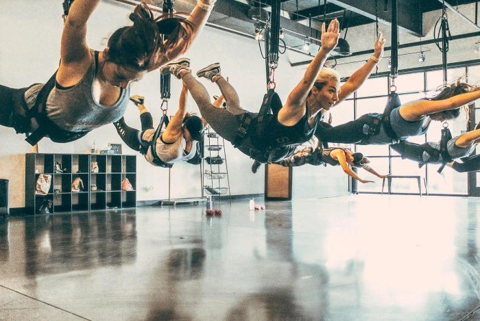 Bungee fitness agatat elastic jump esti exercitiu sau iti