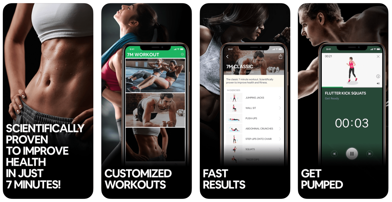 Free fitness workout apps