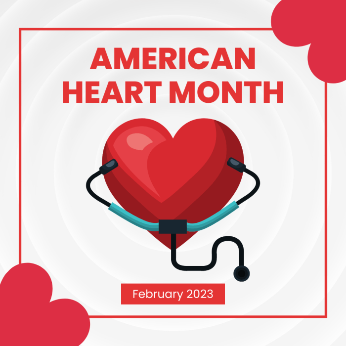 Heart month national healthy aed