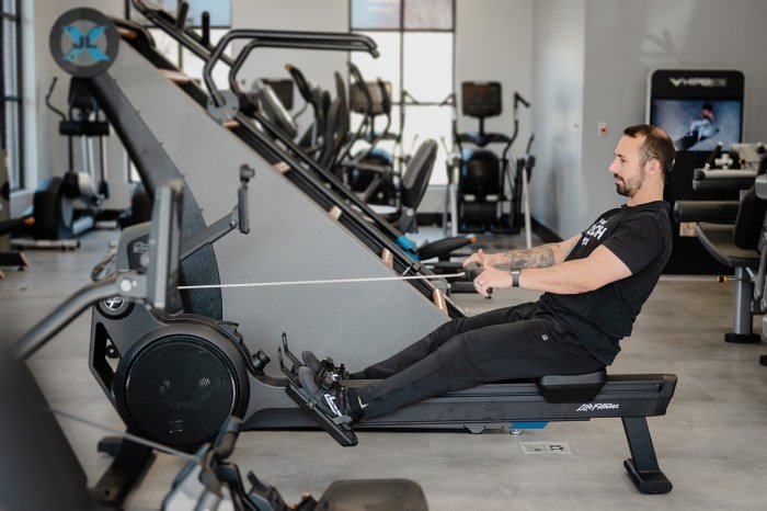 Muscles rowing killer rower