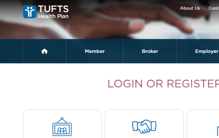 Tufts health plan log in