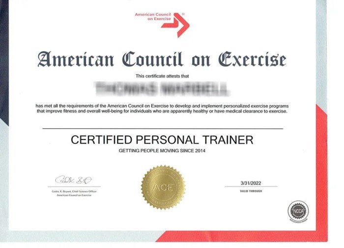 Best personal fitness certification