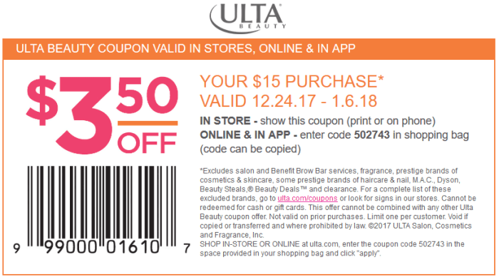 Ulta beauty promo codes