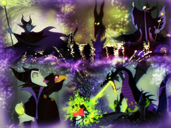 Maleficent and sleeping beauty