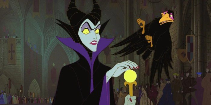 Maleficent and sleeping beauty