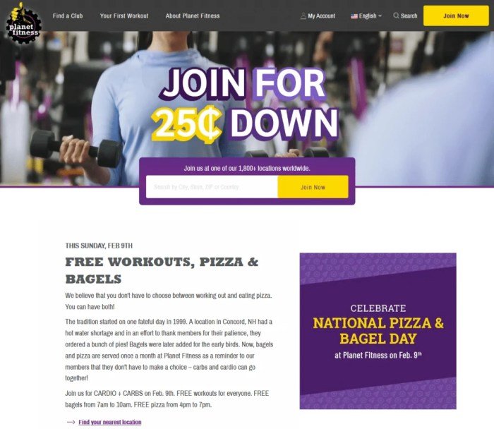 Planet fitness coupons code