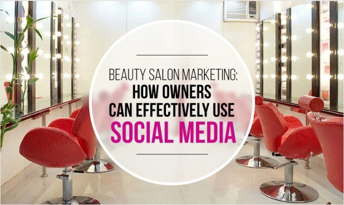 Beauty salon social media