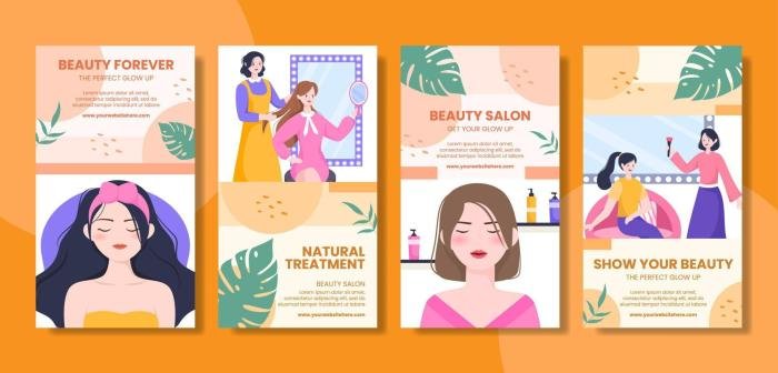 Beauty salon social media