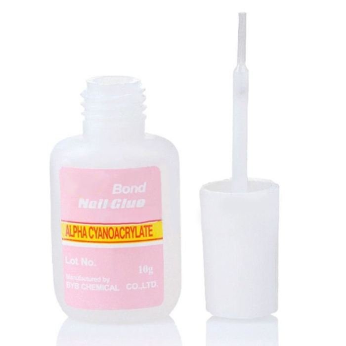 Glue nail secrets clog drip gluten phthalates petrolatum sulfate paraben silicone soy