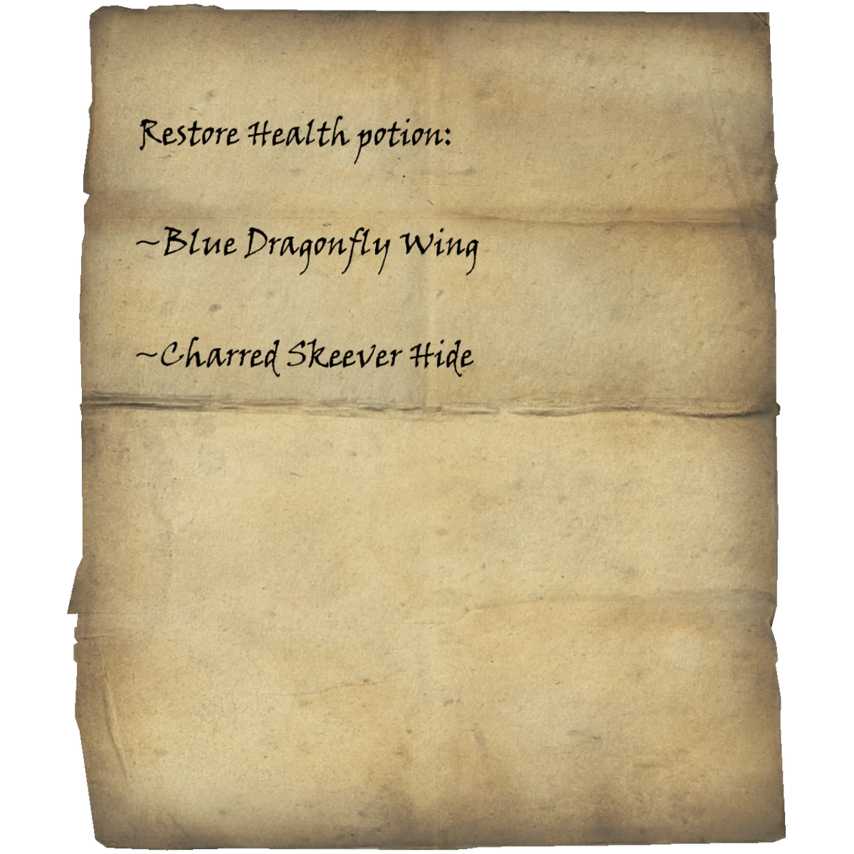 Health potion skyrim recipe
