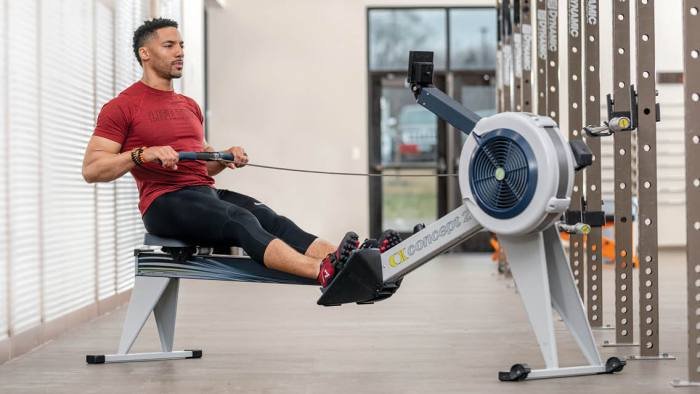 Rowing exercise hiit beginner advantages aside burn