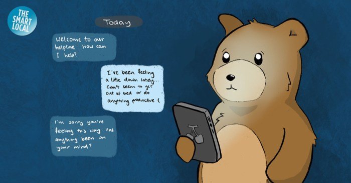 Health mental hotlines counseling 1pm 5pm speak warm someone feel call line