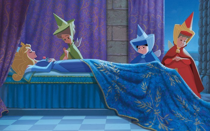 Sleeping beauty aurora asleep disney 1959 movie bed princesses awakening romantic most drawn beautifully