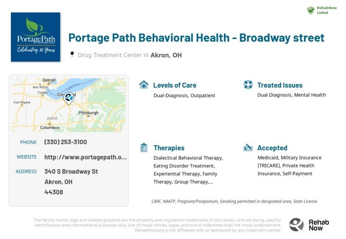 Logo portage path behavioral health link contact