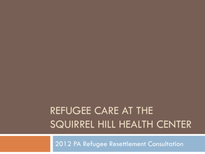 Mobile unit health center medical program