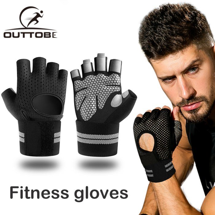 Gloves fitness gym half weightlifting summer cycling training women slip bodybuilding breathable men thin yoga non finger article