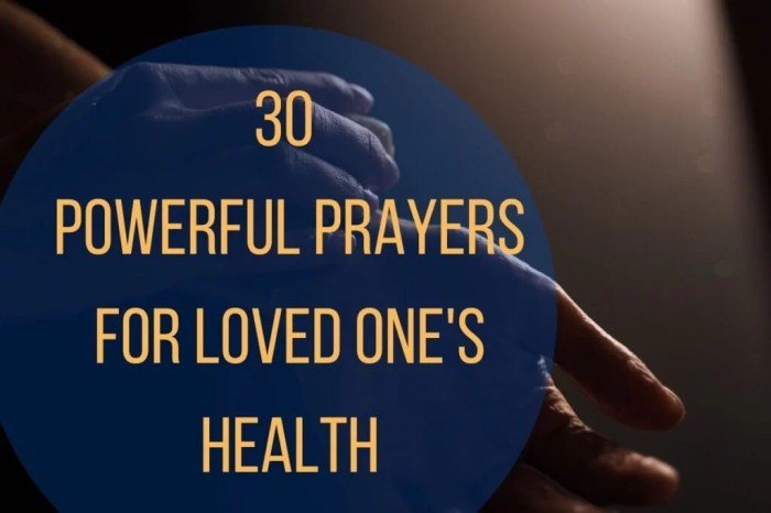Prayer for health of loved one