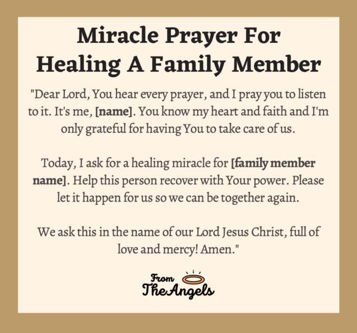 Prayer for health of loved one