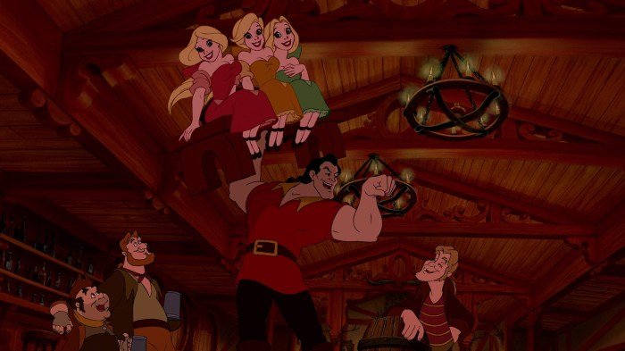 Gaston beast villains song masculinity screencaps personnages clairement besøk