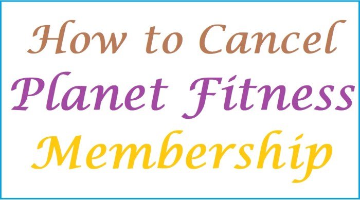 How do you cancel a planet fitness membership online