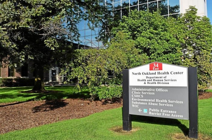 Oakland county dept of health