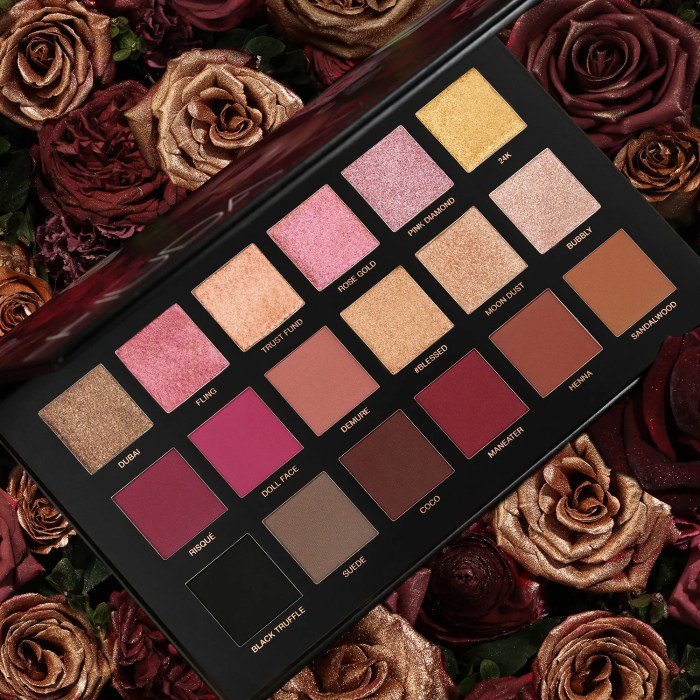 Huda beauty palette dusk desert eyeshadow review