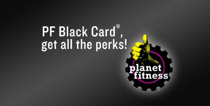 Pf black card planet fitness