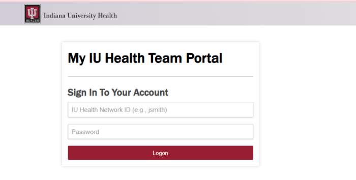 Iu health teams portal