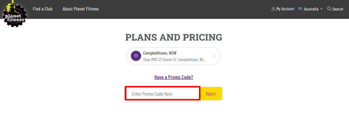 Planet fitness coupons code