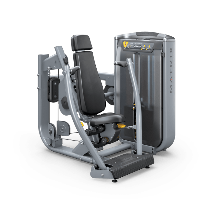 Chest press matrix converging strength machines toughtrain fitness