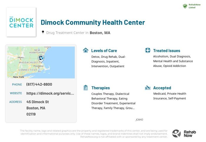 Dimock community health center roxbury ma