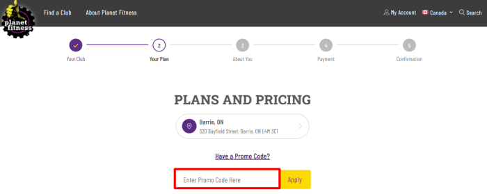 Planet fitness coupons code