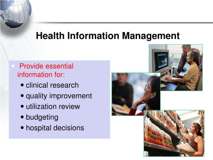 Health management information functions him coding
