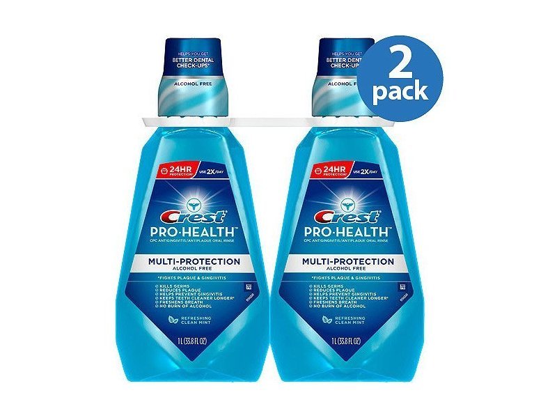 Clinical crest mint rinse oz clean deep pro health flavor fl