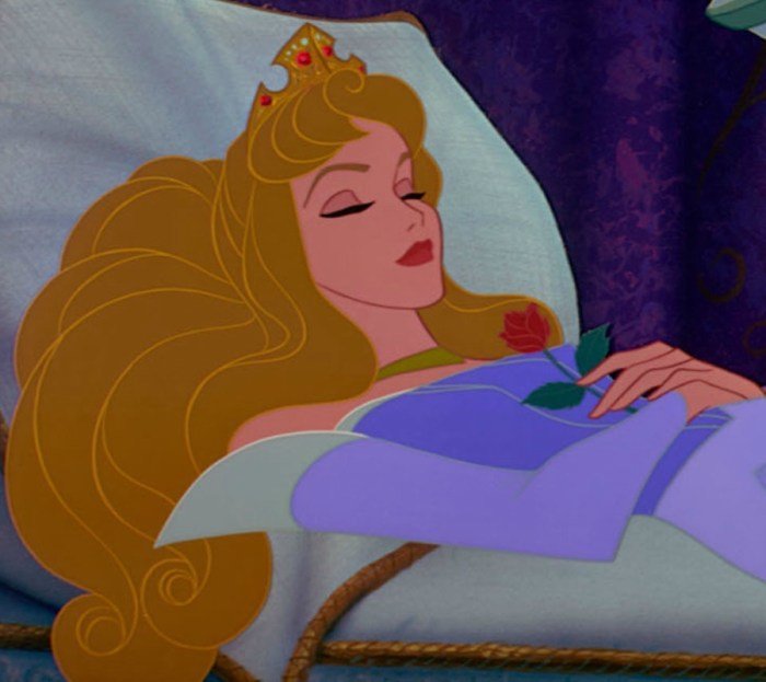 Aurora is sleeping beauty