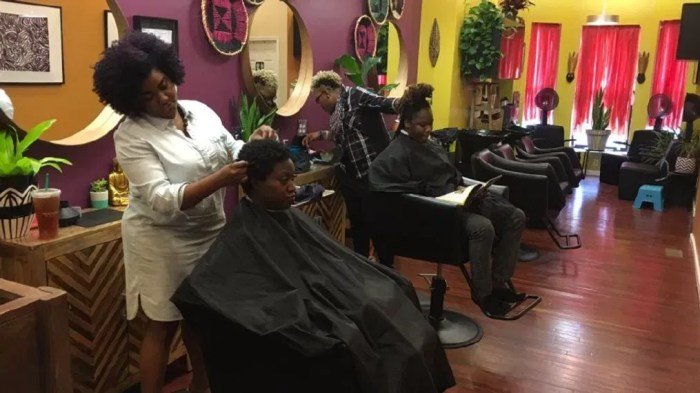 Beauty salon african american hair