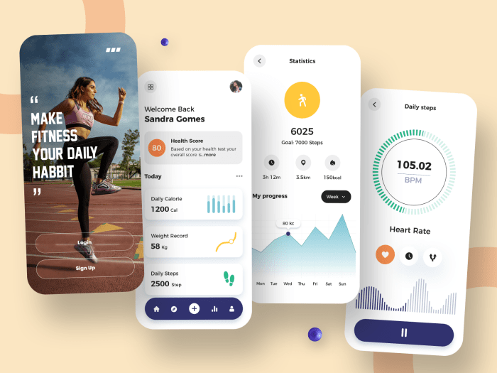 Fitness tracking mobile application